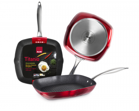 Ibili-Red Rock grill pan, aluminum, 28x28x6.5 cm, red [1]