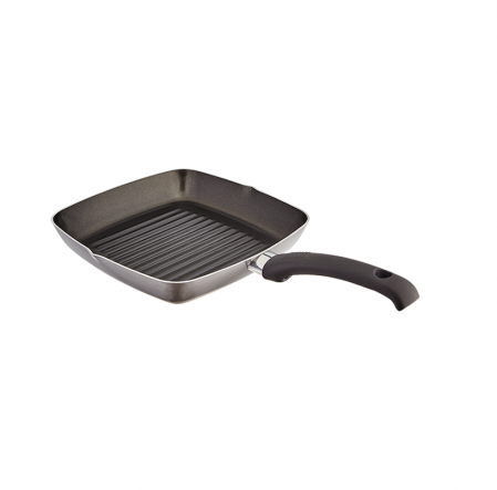 Tigai - Tigaie grill Judge Everyday, aluminiu, 24x24x4 cm, negru