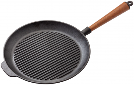 Universala - Tigaie grill Stellar, fonta, 28x3 cm, negru