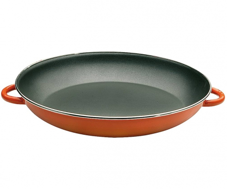 Paella - Tigaie paella Ibili-Orange, otel emailat, 32x5 cm, portocaliu/negru