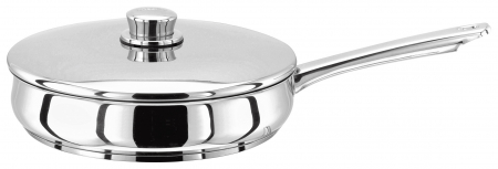 Cookware - Stellar 1000 sauté pan, stainless steel, 24 cm, silver