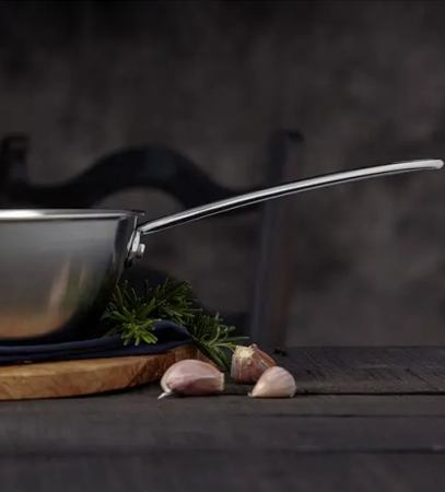 Stellar Eclipse deep frying pan, stainless steel/aluminum, 24 cm, silver [3]