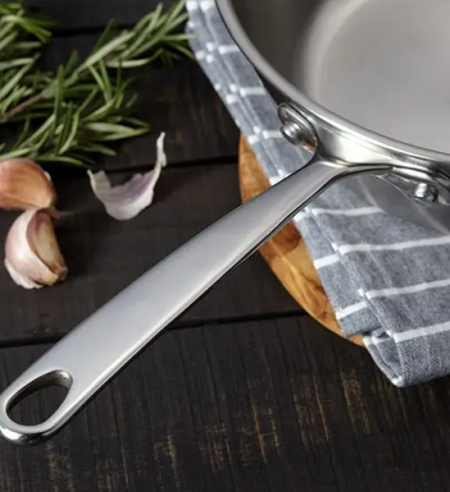 Stellar Eclipse deep frying pan, stainless steel/aluminum, 24 cm, silver [4]