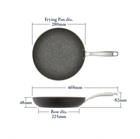 Tigaie Stellar Rocktanium, aluminiu, 28 cm, argintiu [3]