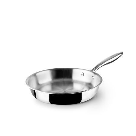 Cookware - Triply natural frying pan Ibili, stainless steel , 30x5,5x23,9 cm, silver