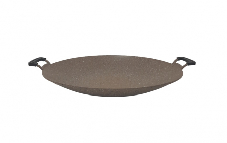 Tigaie turceasca wok OMS-Granite, 40x5.5 cm, aluminiu/granit, maro [1]