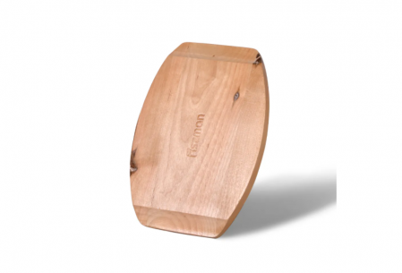 Tigaie servire tapas Fissman, fonta/bambus, 18x4.5 cm, negru/maro [2]