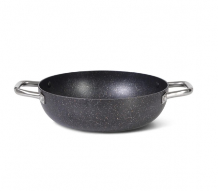 Tigaie wok Fissman-Promo, aluminiu, 26x7.8 cm, negru [3]