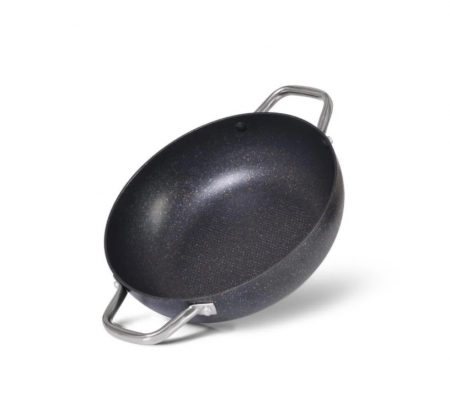 Tigaie wok Fissman-Promo, aluminiu, 26x7.8 cm, negru [0]