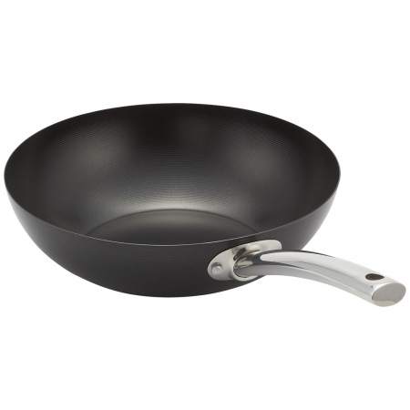 Tigai - Tigaie wok Judge Essentials, otel carbon, 28 cm, negru