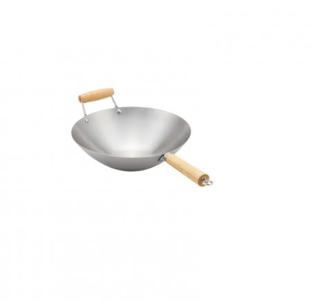 Tigai - Tigaie wok Judge Essentials, otel carbon, 33 cm, argintiu/maro