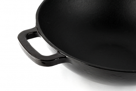 Tigaie wok Magefesa-Ferro Eco, fonta, 30x9 cm, negru [2]