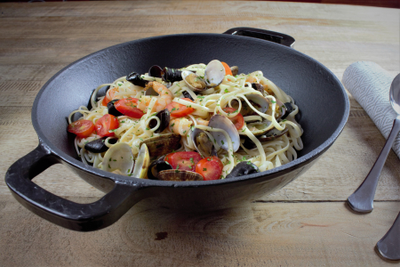 Tigaie wok Magefesa-Ferro Eco, fonta, 30x9 cm, negru [4]