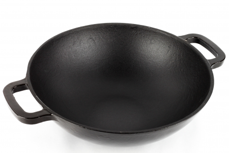 Tigaie wok Magefesa-Ferro Eco, fonta, 30x9 cm, negru [1]