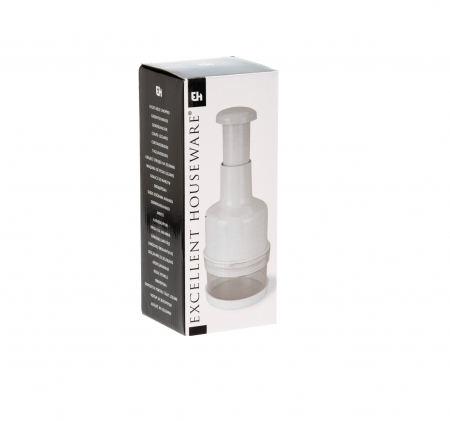 Tocator alimente manual Excellent Houseware, polipropilena/otel inoxidabil, 8x21 cm, alb [1]