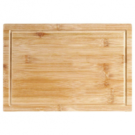 Tocator cu margine Excellent Houseware, bambus, 35x24x1.2 cm, maro [2]