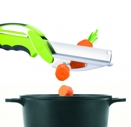 Ibili-Easycook vegetable chopper, stainless steel/plastic, 25 cm, green [2]