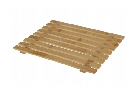 Tocator pentru paine cu tavita Excellent Houseware, bambus/plastic, 33x26x2 cm, maro/negru [3]