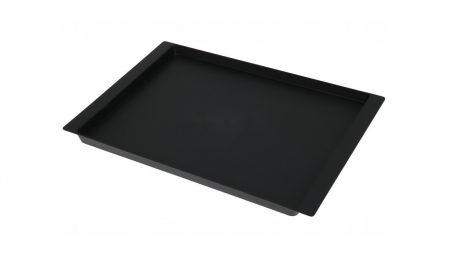 Tocator pentru paine cu tavita Excellent Houseware, bambus/plastic, 33x26x2 cm, maro/negru [2]