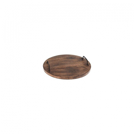 Koopman round chopper, mango, 39x5 cm, brown [3]