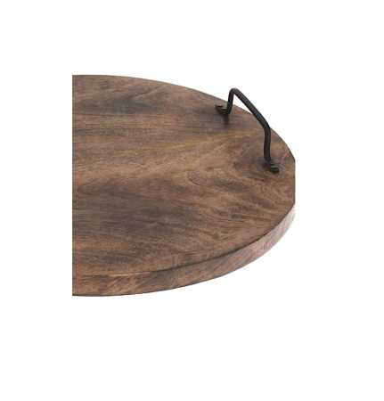 Koopman round chopper, mango, 39x5 cm, brown [1]