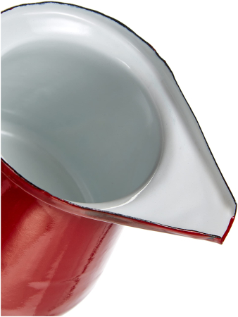 Ibili Roja Vintage Milk Pitcher, enameled steel, 0.5 L, red [2]