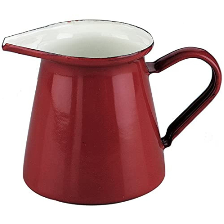 Ibili Roja Vintage Milk Pitcher, enameled steel, 0.5 L, red [3]
