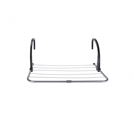 Uscatoare Haine - Uscator pentru haine Excellent Houseware, metal, 51x35x22 cm, argintiu/negru