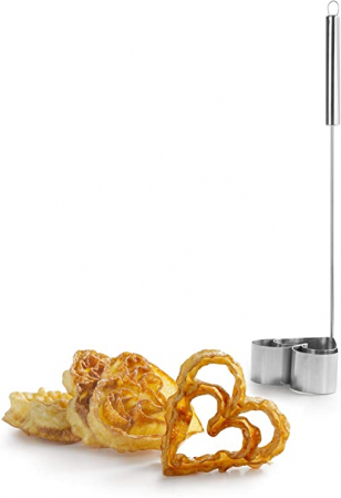 Ibili-Accesorios waffle maker, stainless steel, 9.5x10x39.5 cm, heart shape, silver [1]