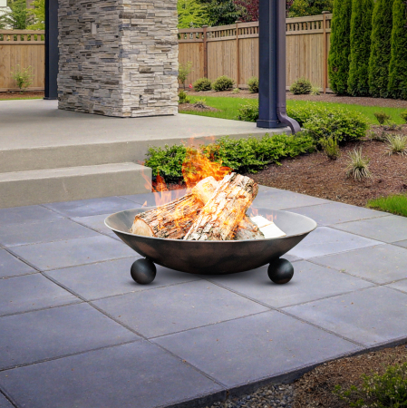 Ambiance fire pit, iron, 57x15 cm, black [6]