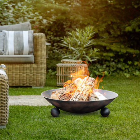 Ambiance fire pit, iron, 57x15 cm, black [8]