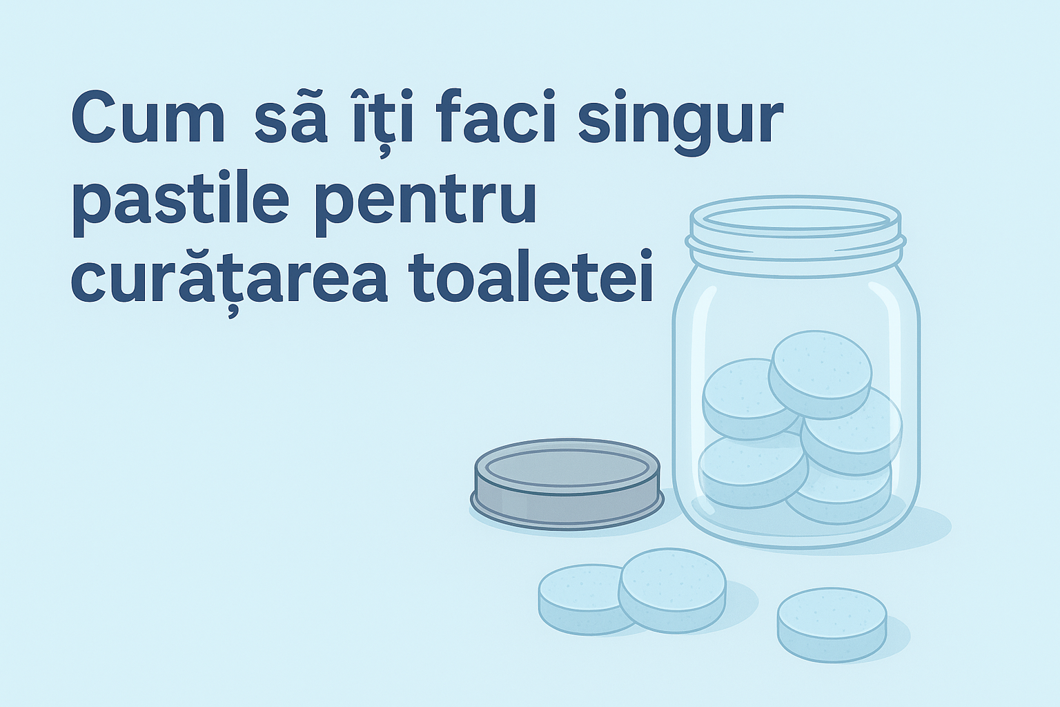 Cum să îți faci singur pastile pentru curățarea toaletei – igienizare, parfum și efect anticalcar