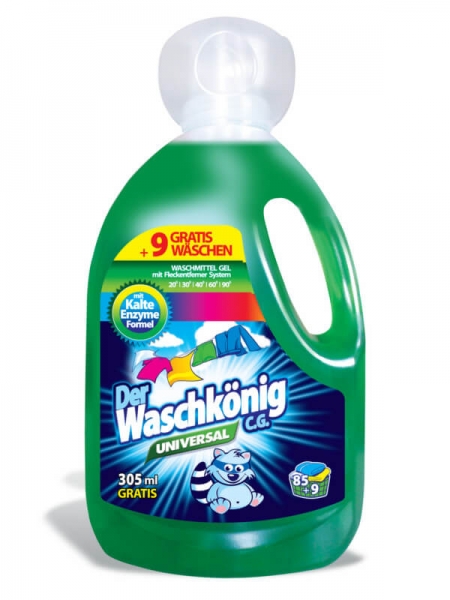 Der Waschkönig C.G. Detergent lichid, 3305 ml, 94 spalari, Universal [1]
