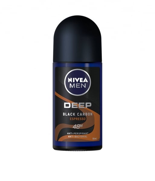 Nivea Deodorant Roll-on, Barbati, 50 ml, Deep Black Carbon Espresso [1]