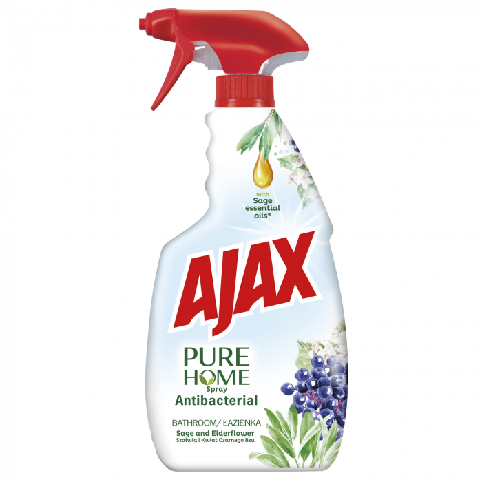 Ajax Solutie de curatat baia, cu pompa, 500 ml, Antibacterial Elderflower [1]