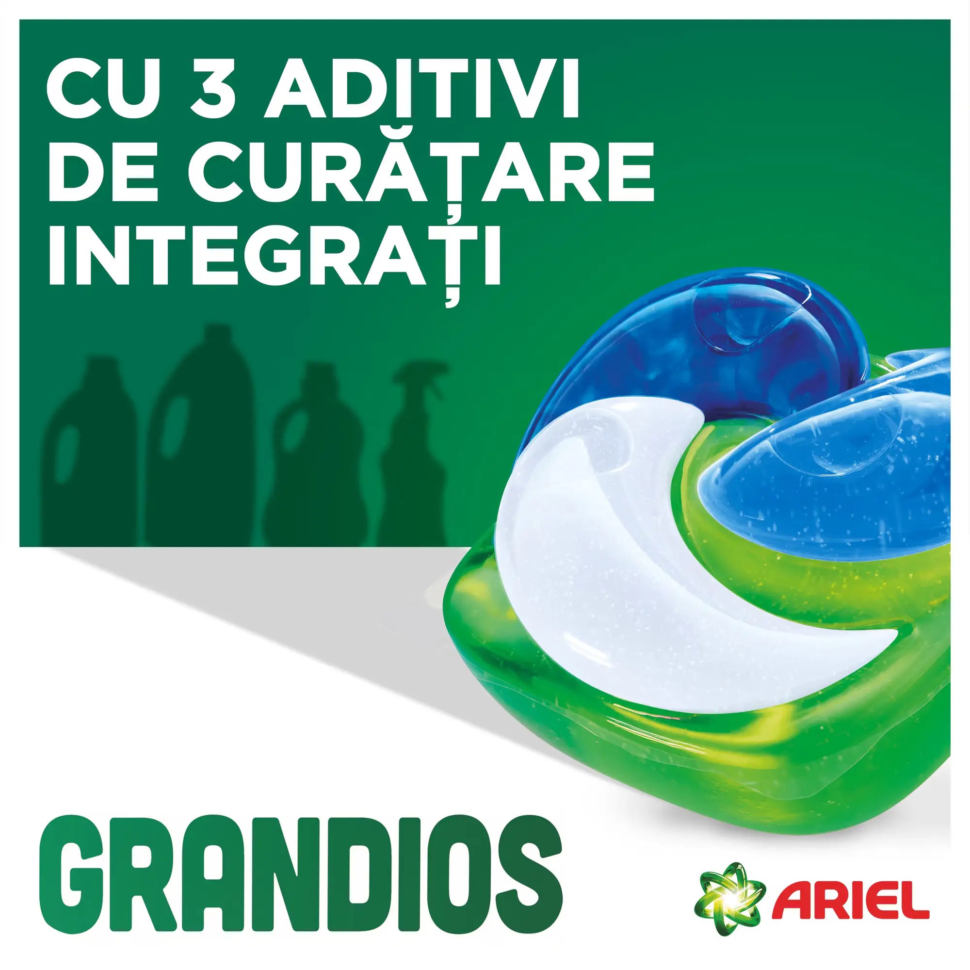 Ariel Detergent Capsule Grandios All in 1 PODS, 40 buc, Mountain Spring [2]