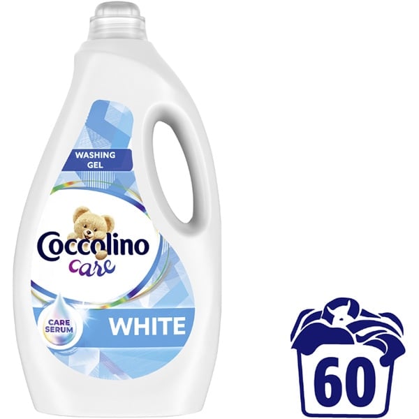 Coccolino Detergent lichid, 2.4L, 60 spalari, Care White [2]