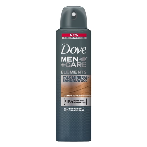 Dove Deodorant spray, Barbati, 150 ml, Men Care Elements Talc Mineral Sandalwood [1]