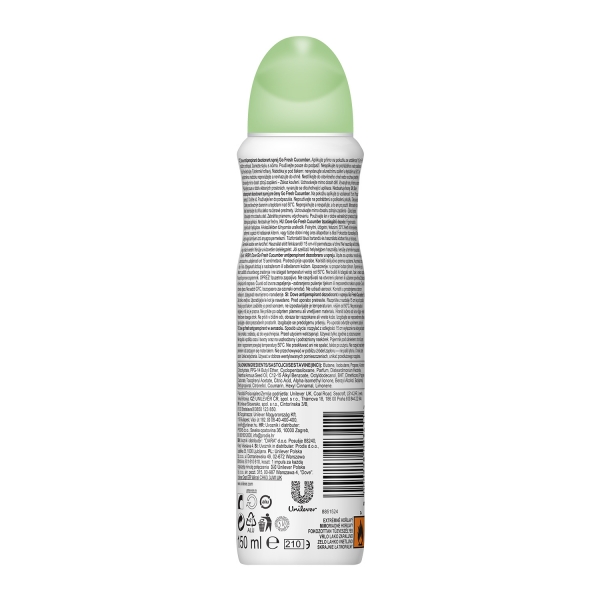 Dove Deodorant spray, Femei, 150 ml, Go Fresh Cucumber & Green Tea [2]