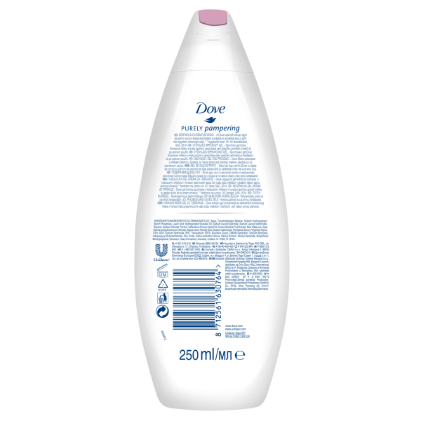 Dove Gel de dus, 250 ml, Purely Pampering Coconut Milk with Jasmine Petals [2]