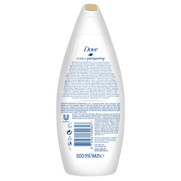 Dove Gel de dus, 500 ml, Purely Pampering Shea Butter with Warm Vanilla [2]