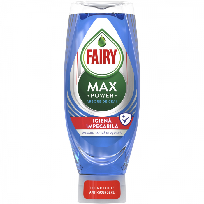 Fairy Detergent pentru vase, 650 ml, Max Power Arbore de ceai [1]