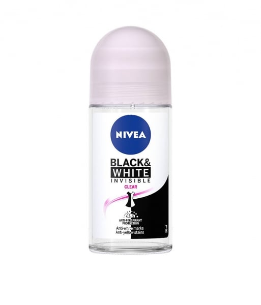 Nivea Deodorant Roll-on, Femei, 50 ml, Invisible Black and White Clear [1]
