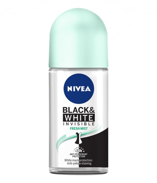 Nivea Deodorant Roll-on, Femei, 50 ml, Invisible Black and White Fresh Mist [1]