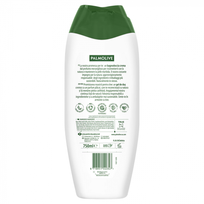 Palmolive Gel de dus, 750 ml, Naturals Camelia and Almond Oil [2]