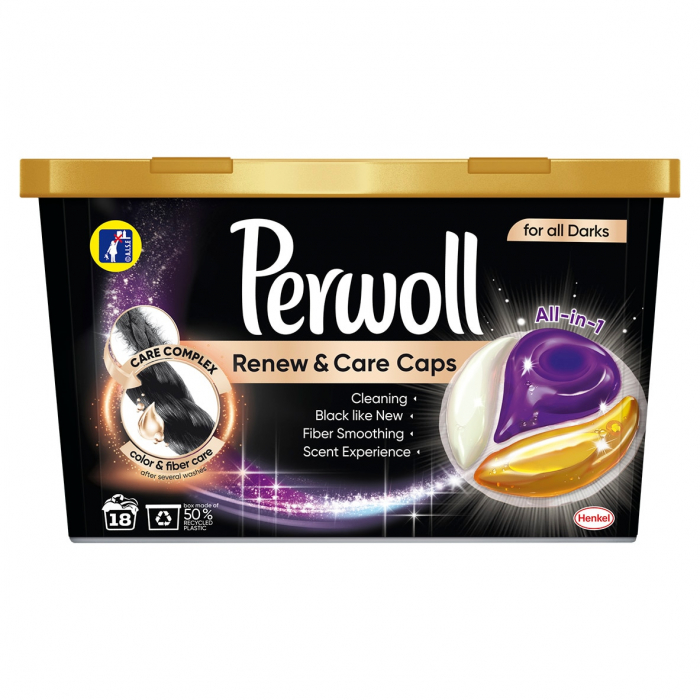 Perwoll Detergent capsule, Renew & Care Caps, 18 buc, Black [1]