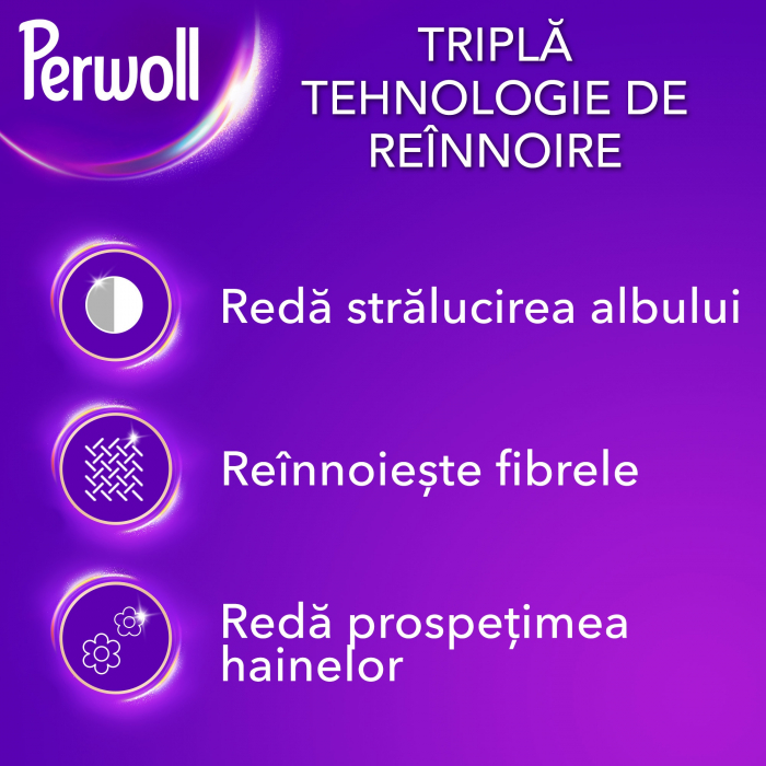 Perwoll Detergent lichid, 3L, 60 spalari, Renew White [3]