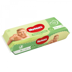 Îngrijire bebeluși - Huggies Servetele umede, 56 buc, Natural Care