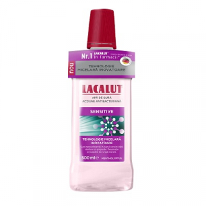 Apă de gură - Lacalut Apa de gura micelara, 500 ml, Sensitive