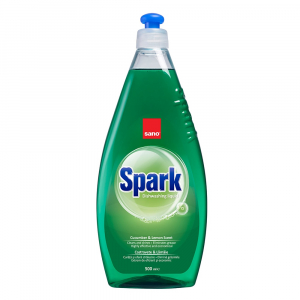 Detergenți vase - Sano Detergent pentru vase, 500 ml, Spark Castravete